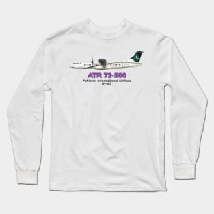 Avions de Transport Régional 72-500 - Pakistan International Airlines Long Sleeve T-Shirt